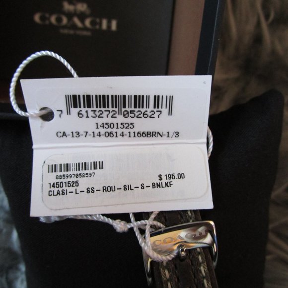 New Coach Monogram Strap Watch main image 3